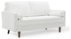 Valour Performance Velvet Loveseat - White