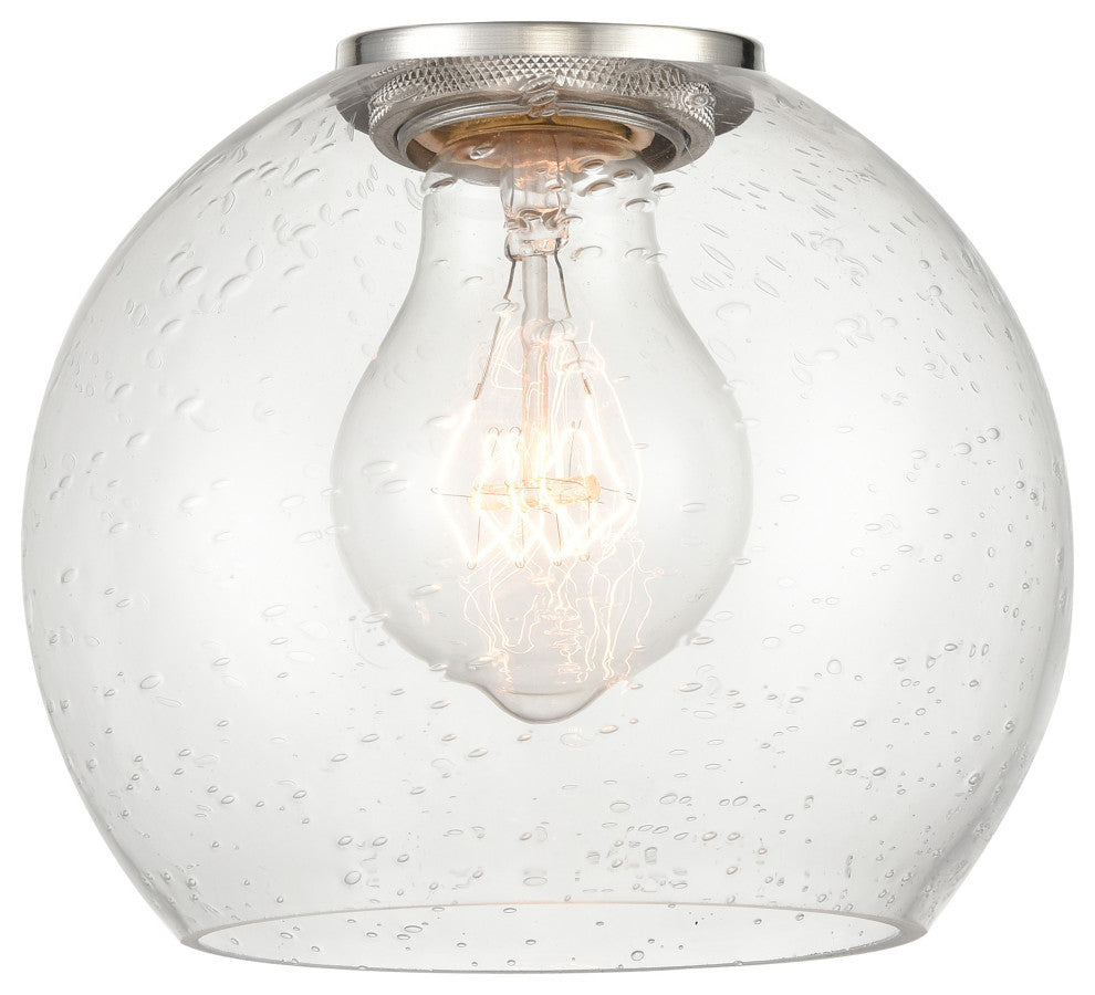 Athens 33" Bath Vanity Light, Matte Black, Seedy Shade