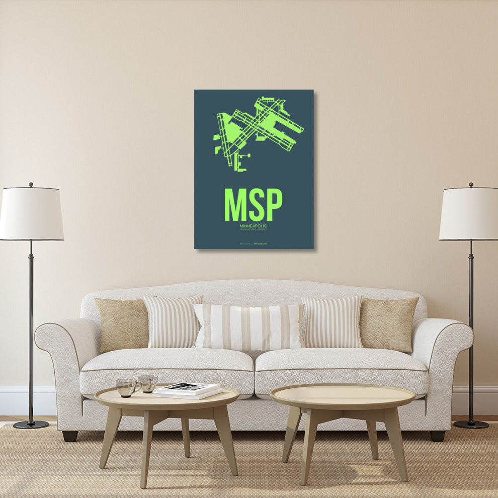 "MSP Minneapolis Poster 2" Fine Art Print