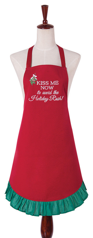 Kiss Me Now, To Avoid The Holiday Rush, Kitchen Apron