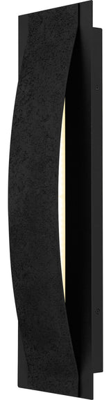 Quoizel ONX8407 Onyx 24" Tall LED Outdoor Wall Sconce - Earth Black