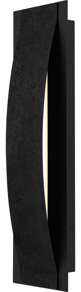 Quoizel ONX8407 Onyx 24" Tall LED Outdoor Wall Sconce - Earth Black