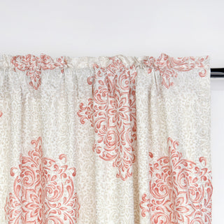 Printed Microfiber 2 Piece Curtain Set, Chelsea, 60" X 84"