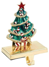 Zinc Christmas Tree Stocking Holder