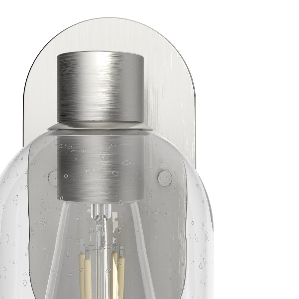 Hunter Lochemeade Brushed Nickel 1 Light Sconce Wall Light Fixture