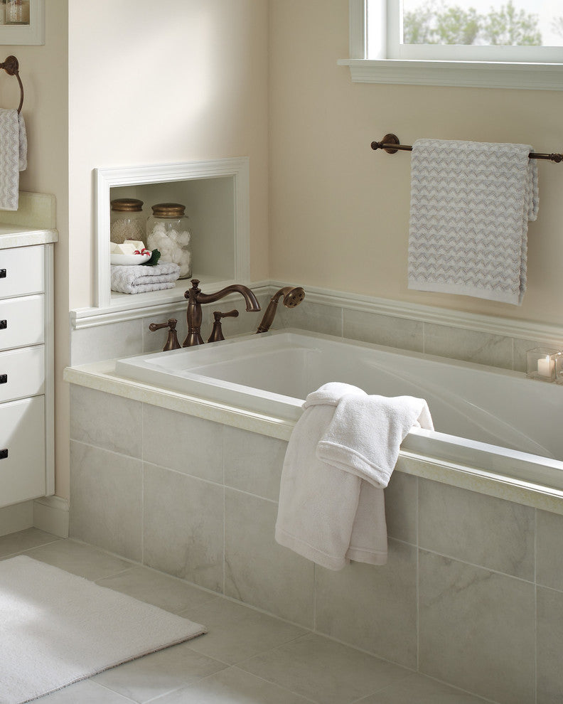Delta Cassidy Roman Tub with Hand Shower Trim - Less Handles, Venetian Bronze