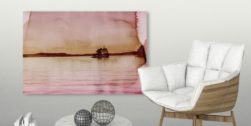 "Crown Island" Painting Print on Wrapped Canvas, 30"x20"