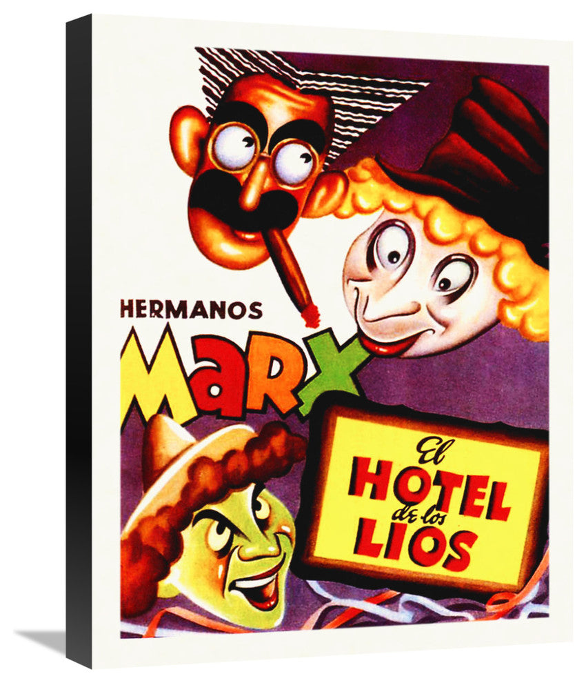 "Marx Brothers - Spanish - Room Service 01" Canvas Giclee, 17"x22"