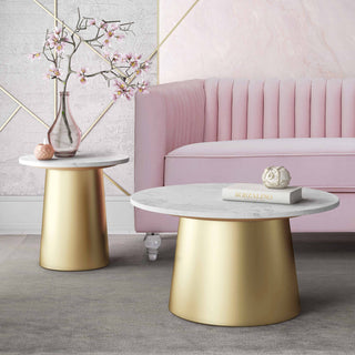 Bleeker Marble Coffee Table - White