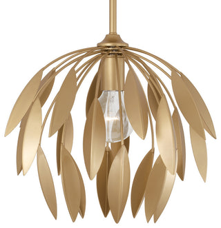 Capital Lighting 351811 Margeaux 14"W Botanical Pendant - Buffed Gold