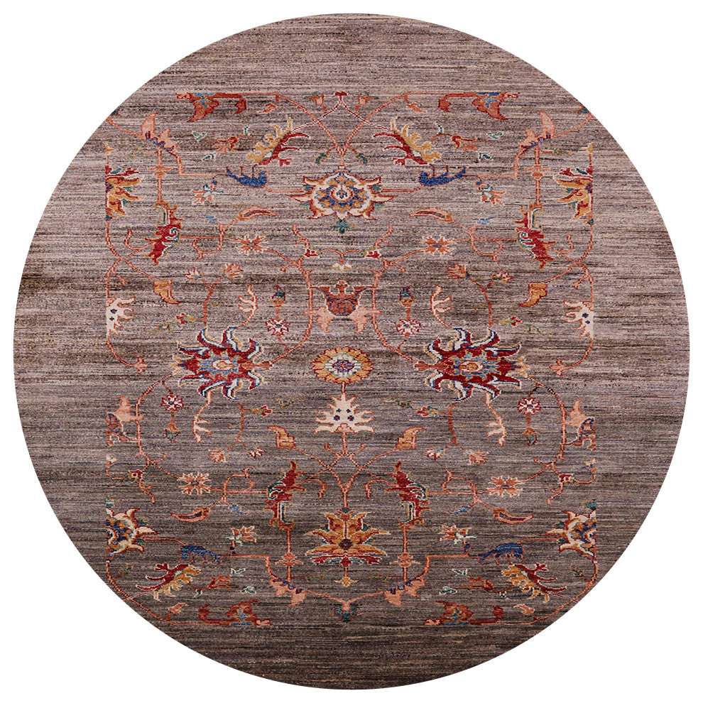 Ahgly Company Indoor Round Mid-Century Modern Area Rugs, 3' Round