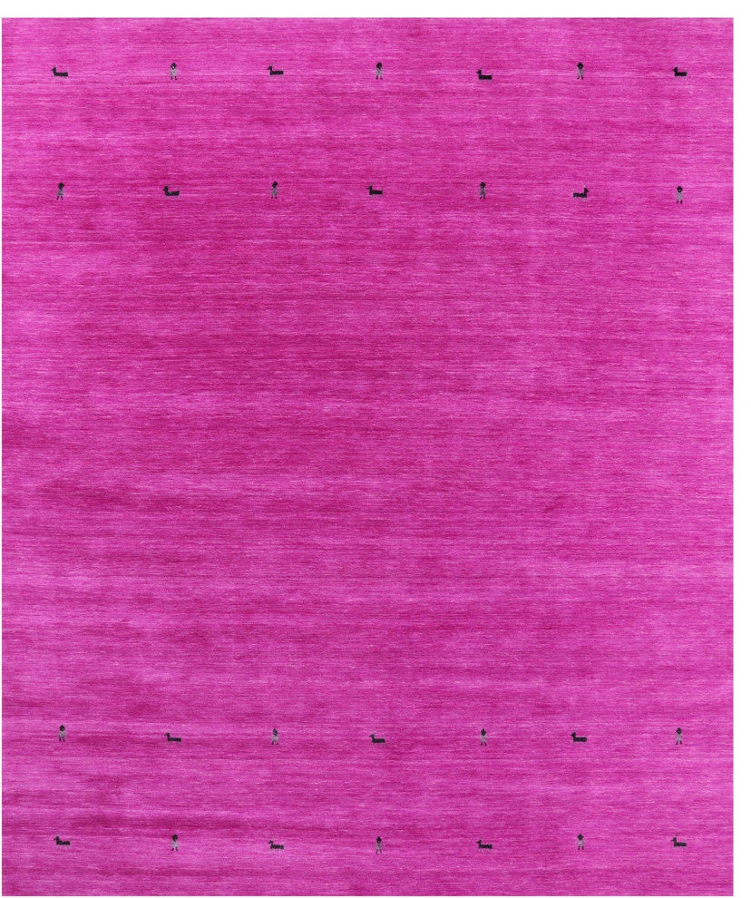 8' 0" X 10' 0" Persian Gabbeh Handmade Wool Rug - Q15056
