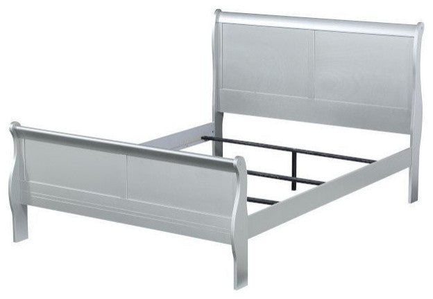 ACME Louis Philippe Twin Bed, Platinum