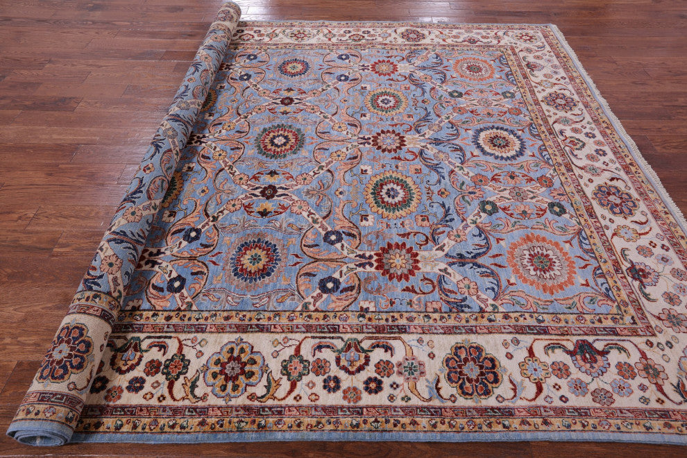Hand Knotted Persian Tabriz Wool Rug 8' 4" X 9' 10" Q9991