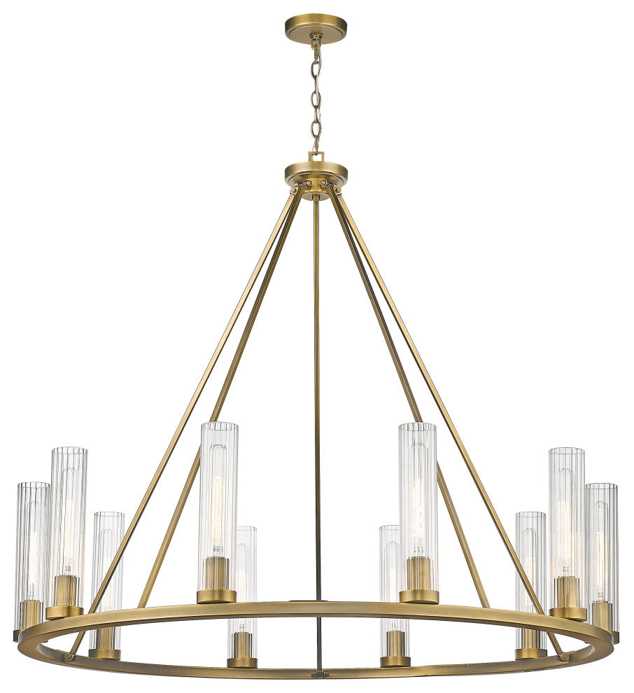 Zlite 3031-10RB 10-Light Chandelier, Clear