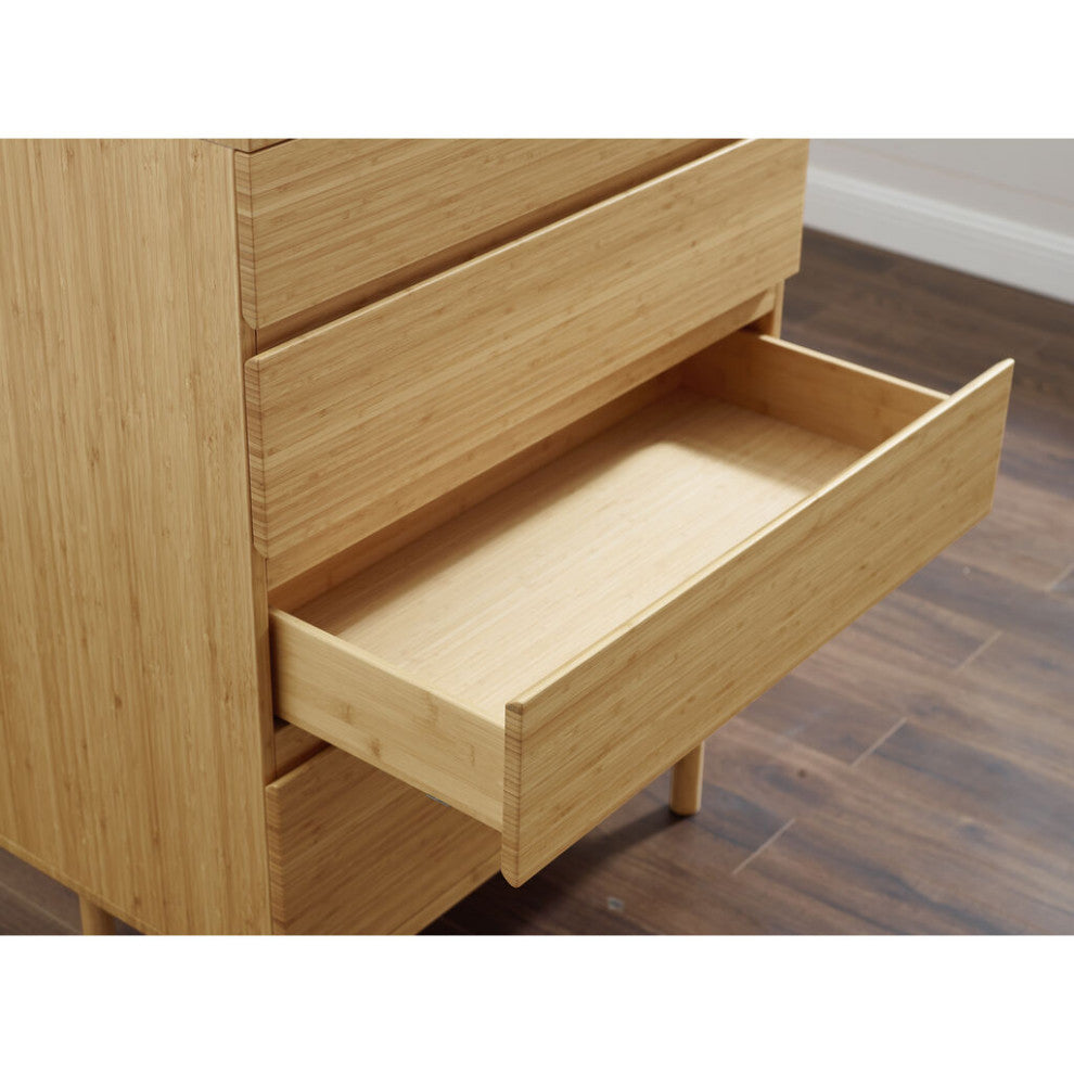 Greenington Monterey Solid Moso Bamboo 4 Drawer High Chest | Wheat