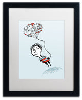 'Love Balloon' Matted Framed Canvas Art by Carla Martell