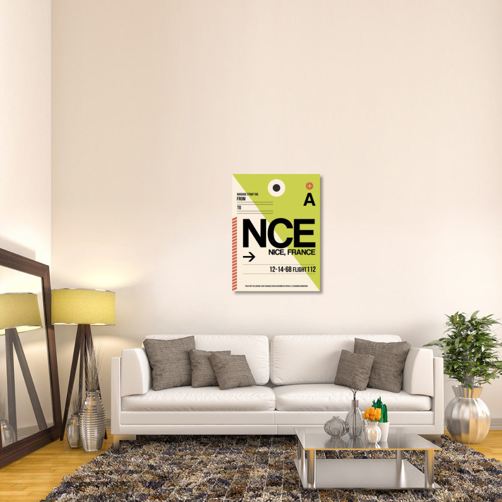 "NCE Nice Luggage Tag 2" Fine Art Print
