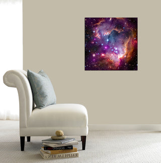 Epic Graffiti "Magellanic Cloud" Hubble Space Telescope Giclee Canvas, 12"x12"