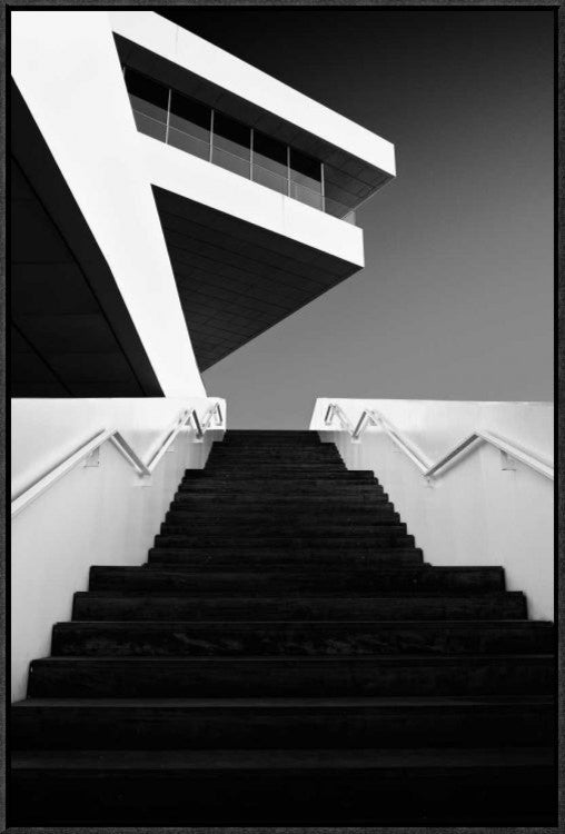 "F" Framed Canvas Giclee by Dominic Dahncke, 21x31"