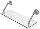 Prestige Monte Carlo 24" Floating Glass Shelf, Satin Nickel