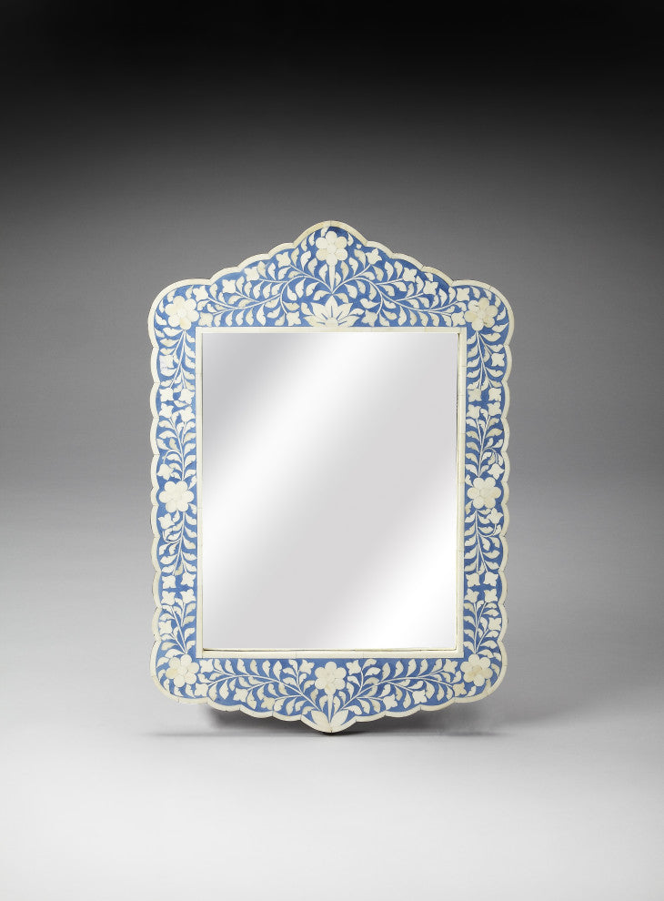 Butler Vivienne Blue Bone Inlay Wall Mirror