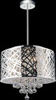 Eternity 6 Light Drum Shade Chandelier With Chrome Finish