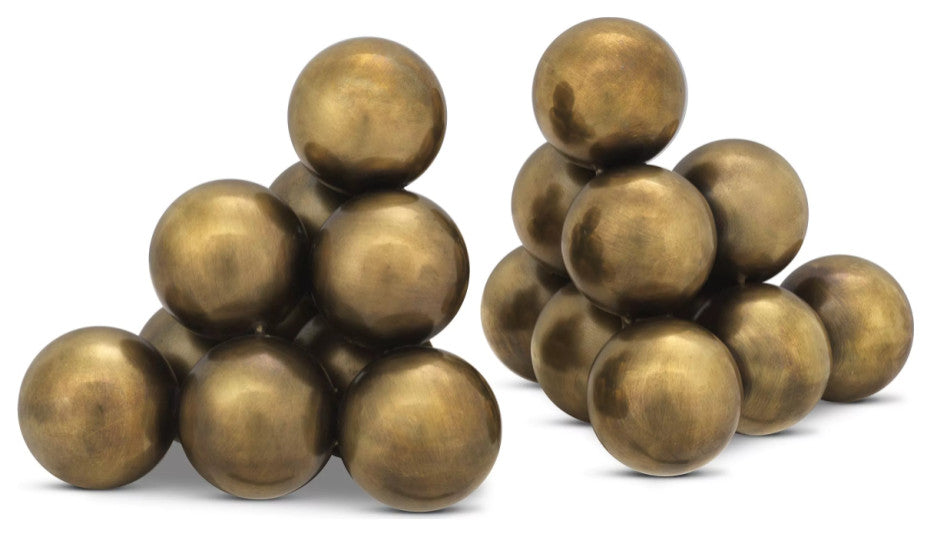 Metallic Orbs Book Ends, Set of 2, Eichholtz Carioca