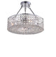 Olenec Chrome 15" Crystal Cake Lamp