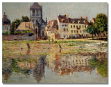'By The River at Vernon' Canvas Art by Claude Monet