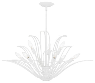 Quoizel TLH5032 Tallulah 9 Light 32"W Waterfall Chandelier - Sand White