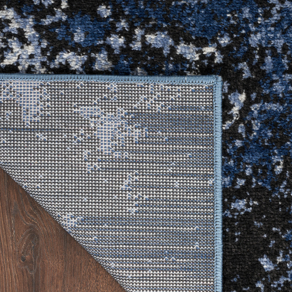 Nourison Passion 8' x 10' Light Blue Black Modern Indoor Area Rug