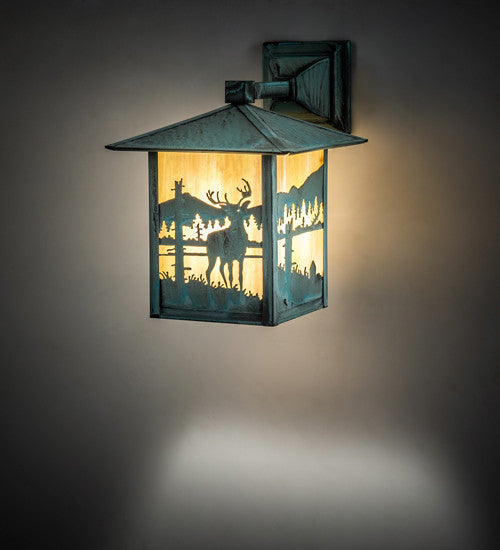 9 Wide Seneca Deer Creek Solid Mount Wall Sconce