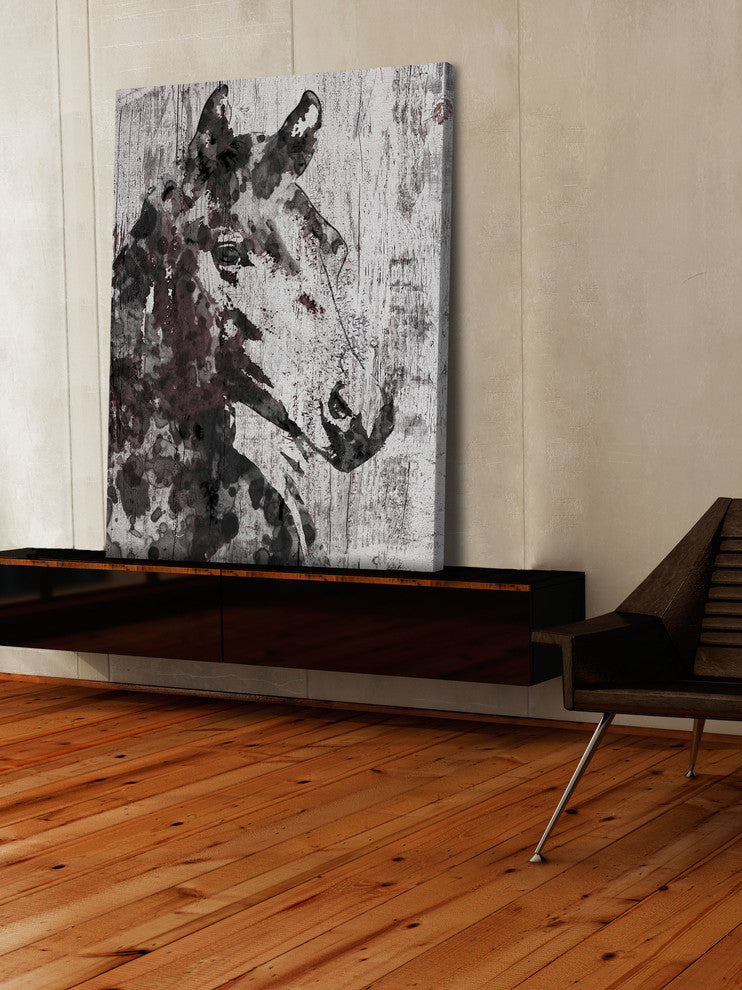 "Black Braid" by Irena Orlov Painting Print Wrapped Canvas, 24x36