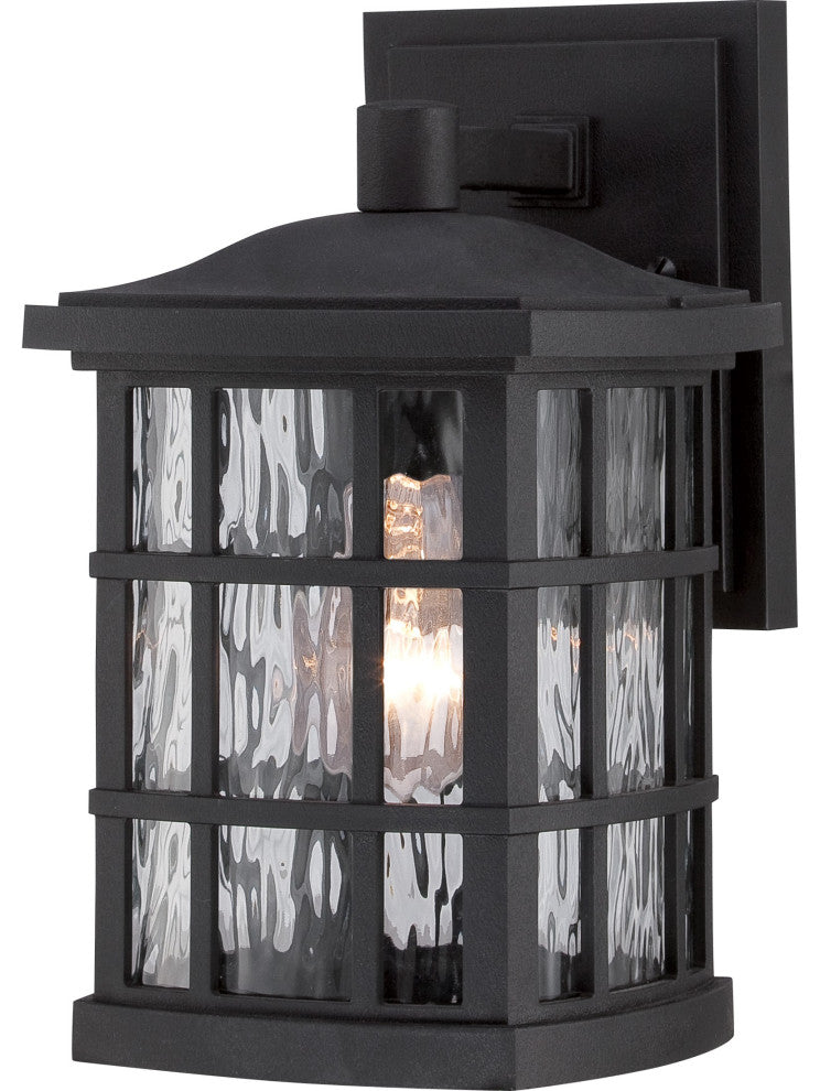 Stonington 1-Light Outdoor Lantern, Mystic Black