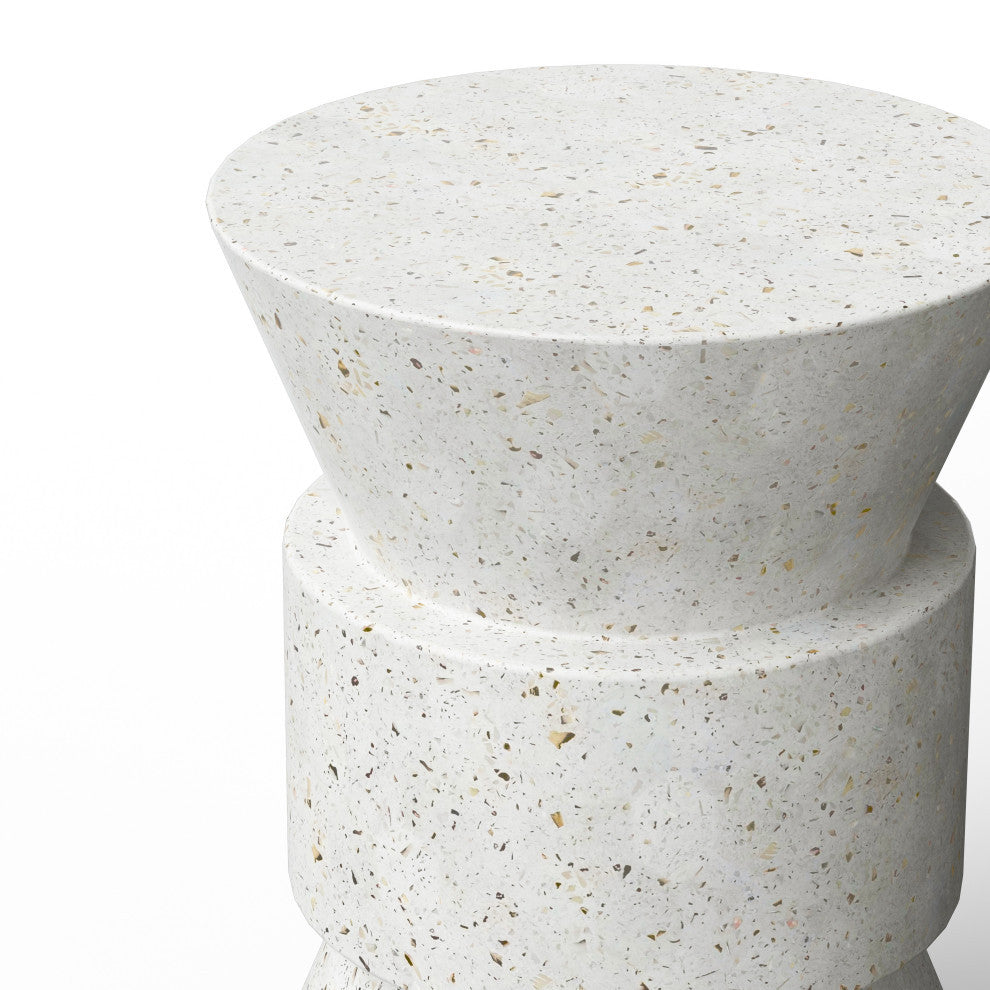 Mixx, Jackson Stool, Ivory Terrazzo