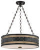 Gaines 22" Light Pendant, Frosted Inside-Clear Outside Glass, Aged Old Bronze