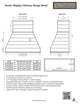 Castlewood Rustic Shiplap Chimney Range Hood - Light Gray, 42", No Ventilator or