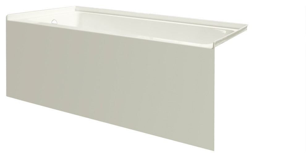 Biscuit Acrylic  Bathtub with Smooth Integral Skirt 54"X30" by Valley Acrylic, B