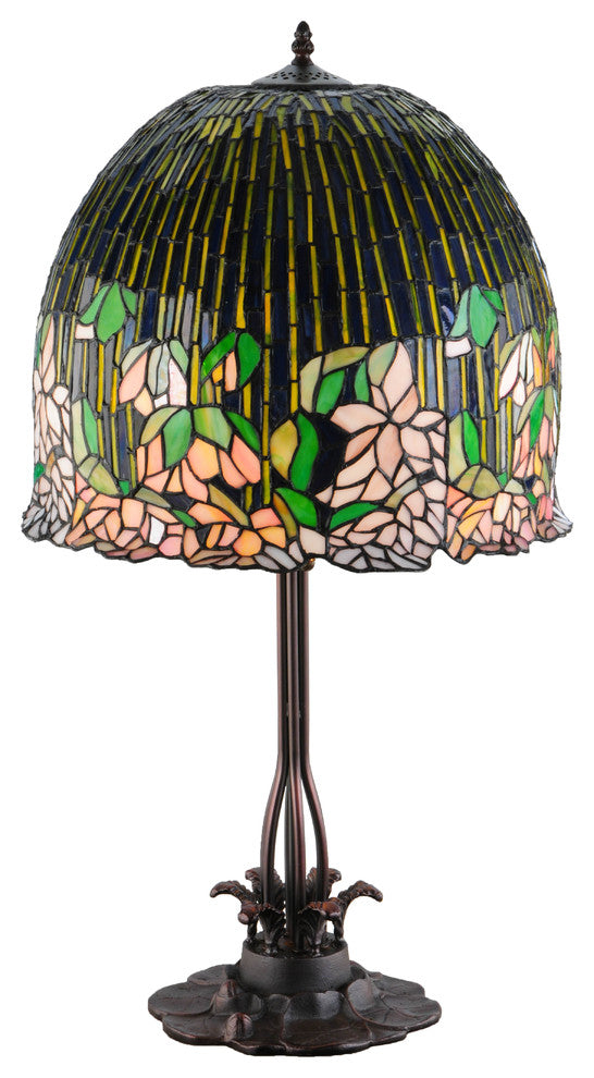 32H Tiffany Flowering Lotus Table Lamp