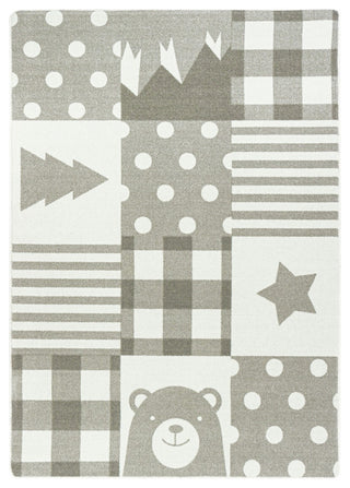 Patchwork Boy 3'10" x 5'4" area rug in color Linen