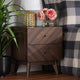 Hugo Mid-Century Night Stand, Walnut Brown
