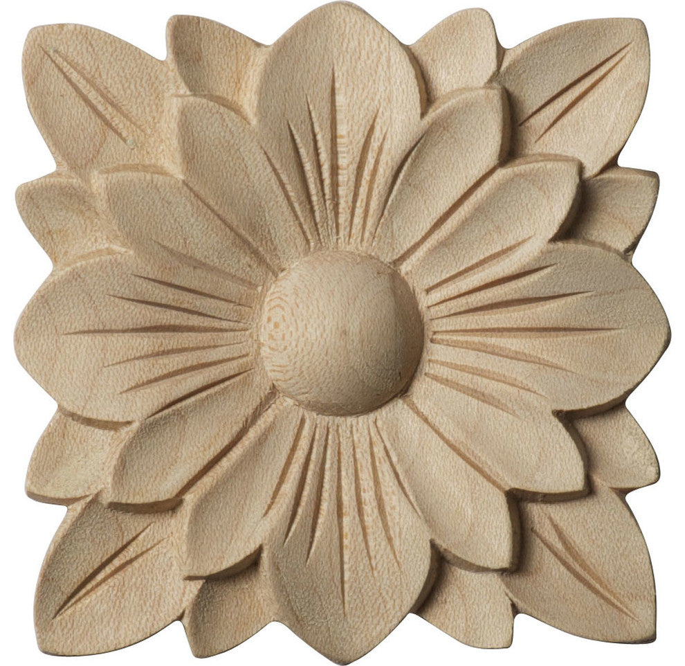 2 3/4"W x 2 3/4"H x 1/4"P Springtime Rosette, Cherry