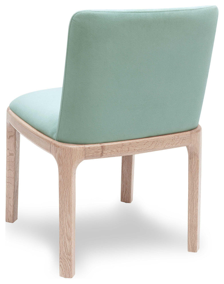 Rebecca Performance Velvet Dining Chair, Light Blue