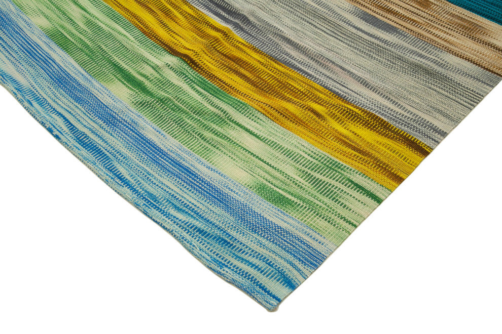 Rug N Carpet - Hand-knotted Oriental 9' 8'' x 12' 10'' Flatweave Wool Kilim Rug