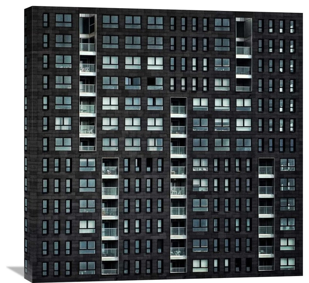 "Living In The City" Stretched Canvas Giclee by Piet Flour, 30x30"