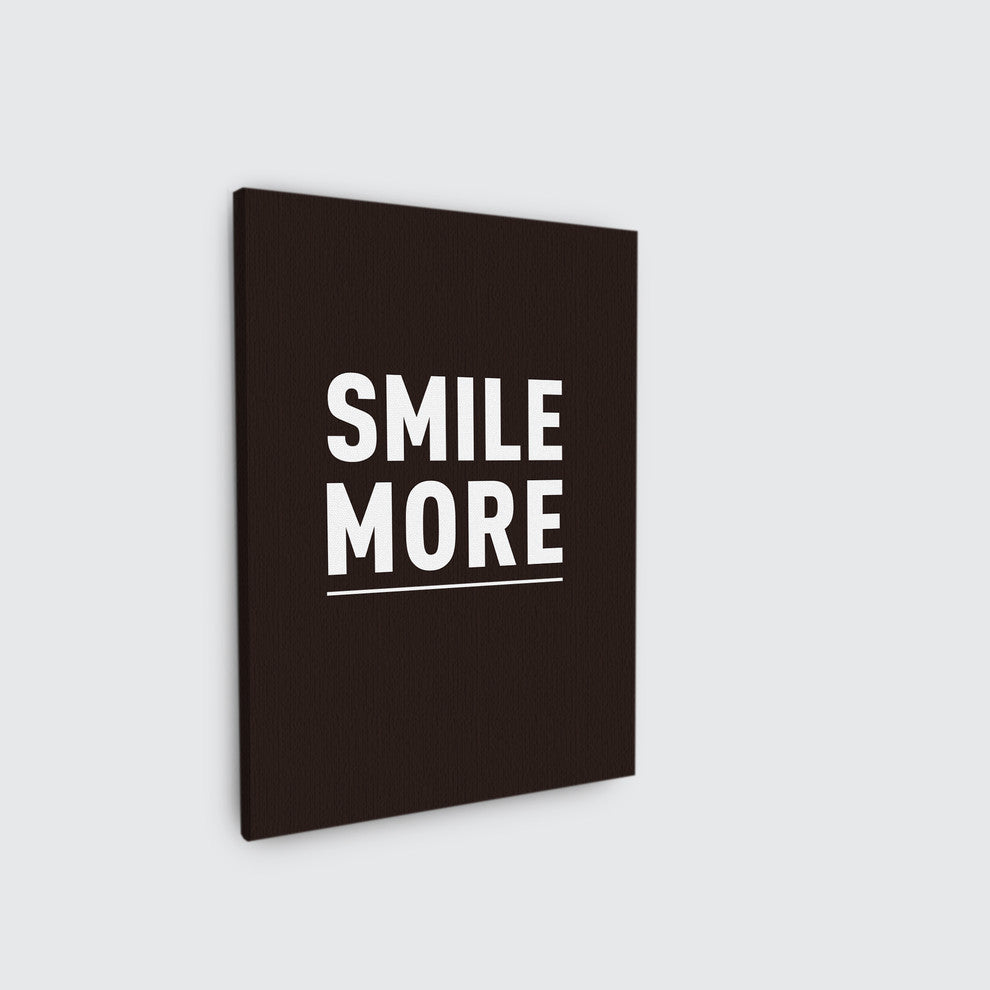Mod Made "Smile More" Canvas Wall Art, 11"x16"