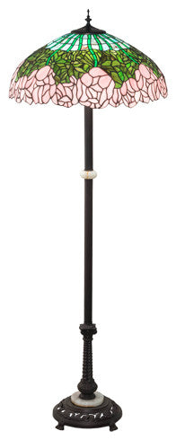 Meyda Lighting 229130 62" High Tiffany Cabbage Rose Floor Lamp