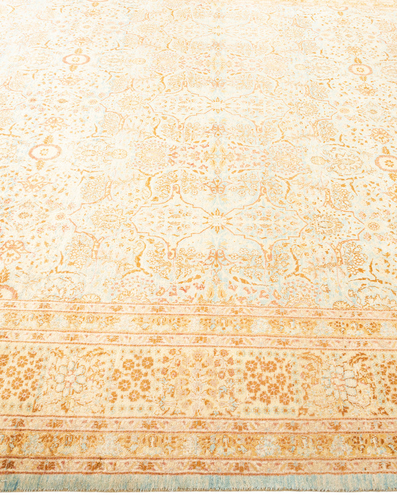 Mong One-of-a-Kind Hand-Knotted Area Rug Light Blue, 8'1"x10'0"
