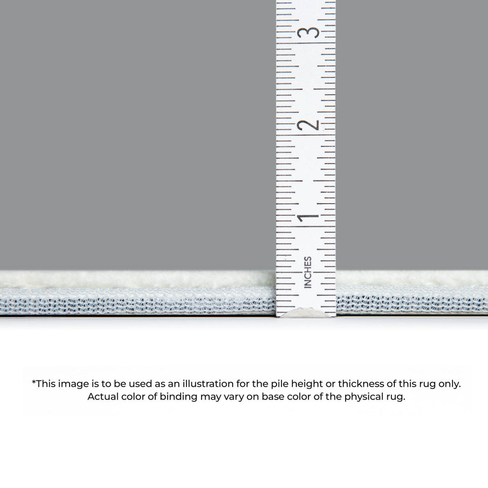 Premium Machine Washable Mayfield AMF537 Blue 3' x 5' Rug